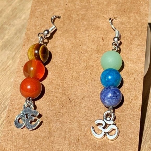 Handmade Jewelry - 3/$25 8mm Chakra Earrings